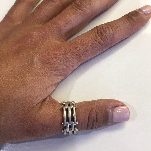 Gate Link Twotone Ring Size 